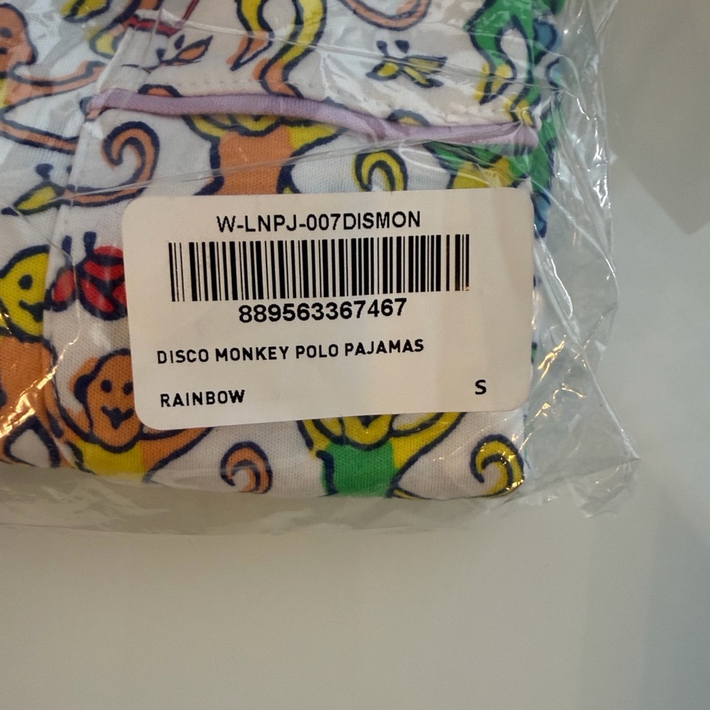 Roller Rabbit Multicolor Monkey Print Pajama Set - Picture 7 of 8
